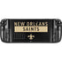 NFL New Orleans Saints Black Performance Series Steam Deck Handheld Gaming Computer Skin